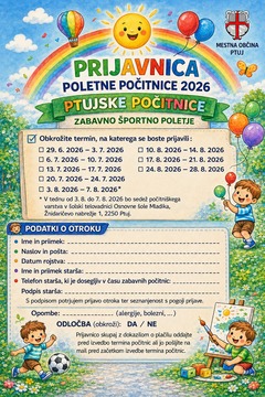 Poletno počitniško varstvo 2026_PRIJAVA